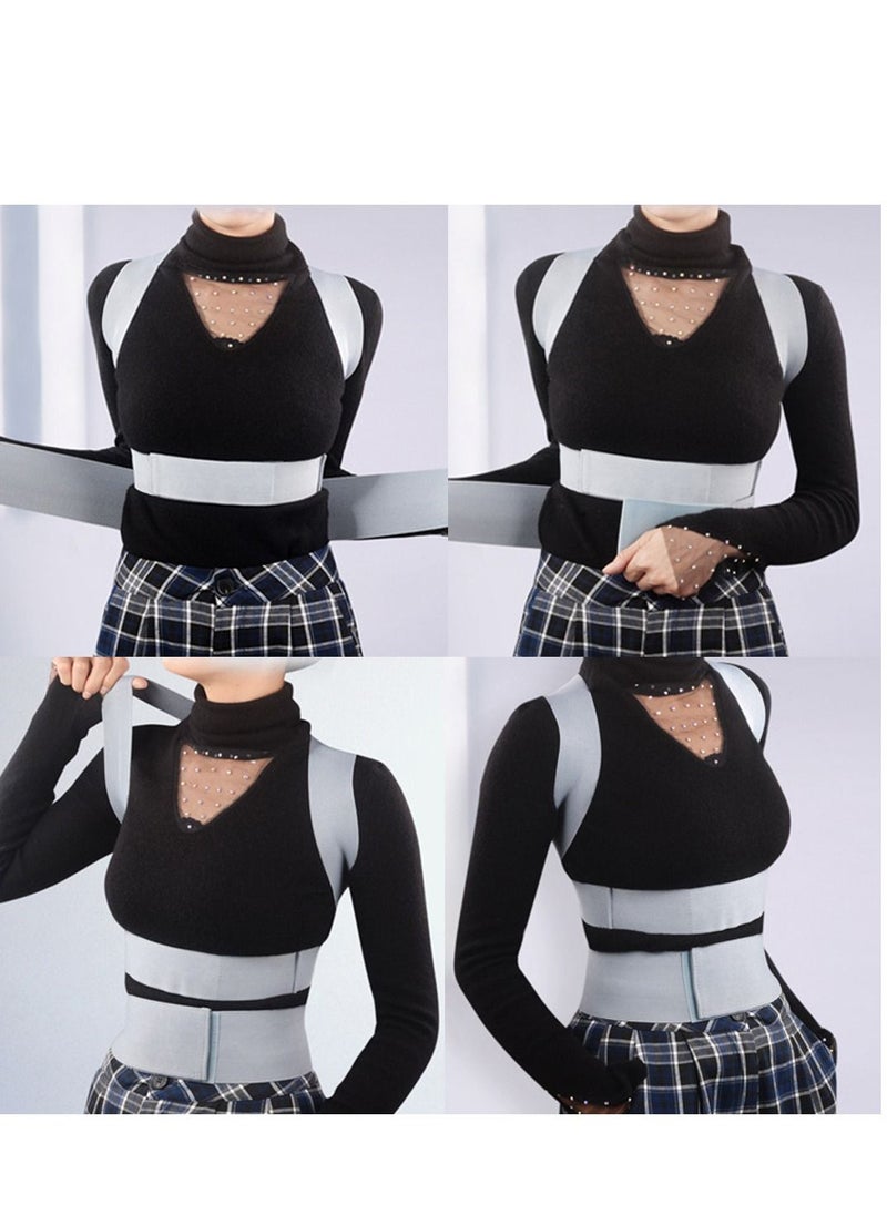 Y&D - Back Corrector Posture Strong Traction & Fully Adjustable Upper Brace Straightener for and Lower Pain Relief - Muscle Memory Support (M) - Image 1