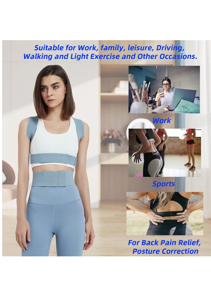 Y&D - Back Corrector Posture Strong Traction & Fully Adjustable Upper Brace Straightener for and Lower Pain Relief - Muscle Memory Support (M) - Image 1