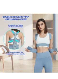 Y&D Back Corrector Posture Strong Traction & Fully Adjustable Upper Brace Straightener for and Lower Pain Relief - Muscle Memory Support (M)  - Image 5