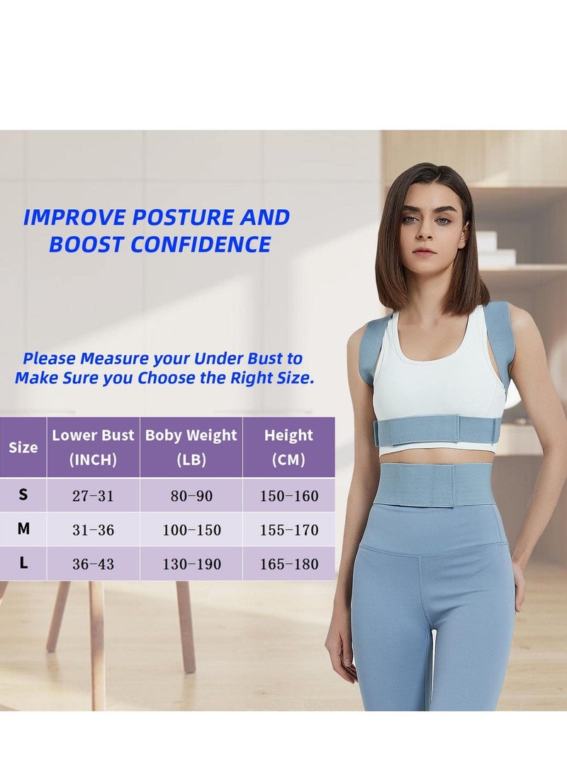 Y&D - Back Corrector Posture Strong Traction & Fully Adjustable Upper Brace Straightener for and Lower Pain Relief - Muscle Memory Support (M) - Image 1