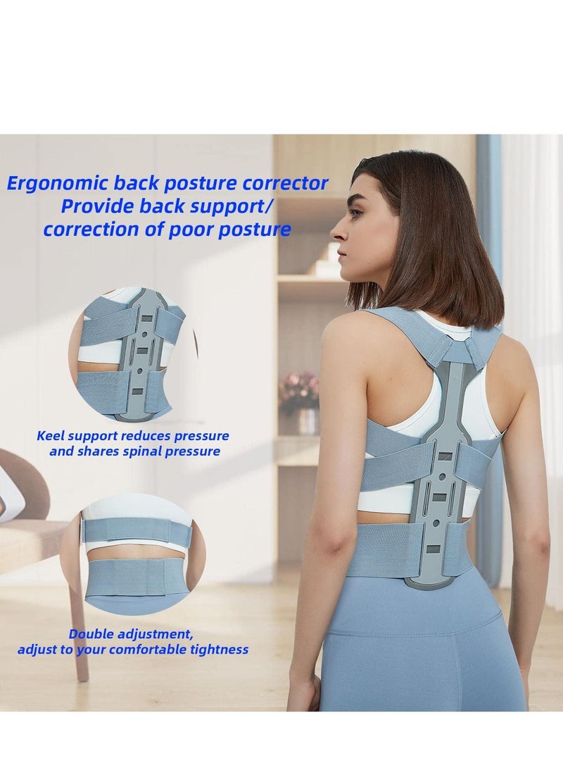 Y&D - Back Corrector Posture Strong Traction & Fully Adjustable Upper Brace Straightener for and Lower Pain Relief - Muscle Memory Support (M) - Image 1