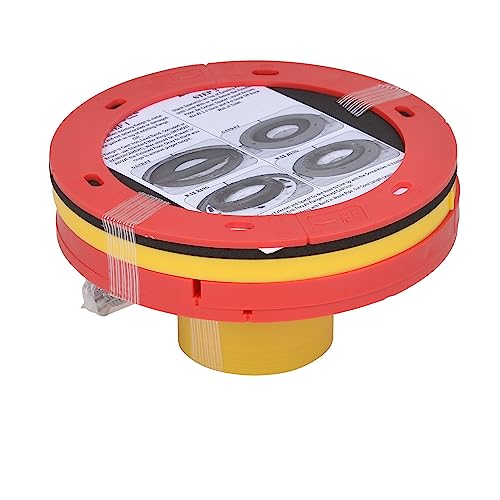 Oatey 43401 Set-Rite Toilet Flange Extender Kit, 1/4" - 1", Red, Yellow" - Image 1