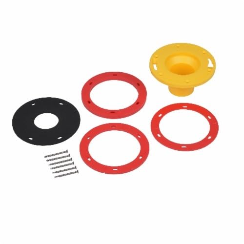 Oatey 43401 Set-Rite Toilet Flange Extender Kit, 1/4" - 1", Red, Yellow" - Image 3