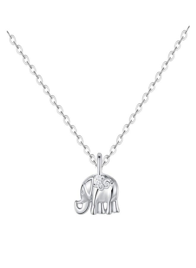 Baydurcan Friendship Anchor Compass Necklace Good Luck Elephant Pendant Chain Necklace with Message Card Gift Card, 18.5 inches, Metal, No Gemstone - Image 2