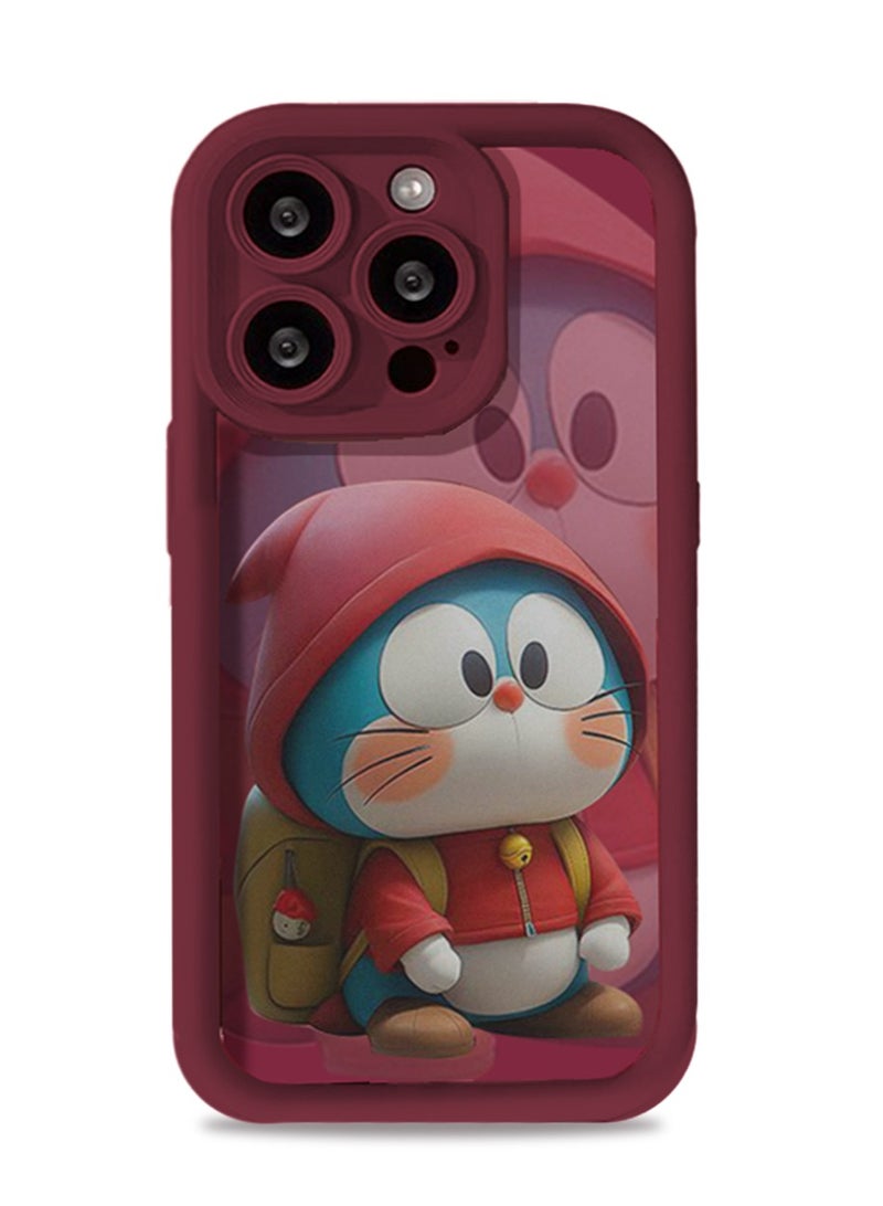 X-level iPhone 14 pro max Case Cover Ultra Slim Shockproof Protective Liquid Silicone comic cartoon Phone accessory camera len Soft Anti-Scratch comfortable touch Cover Protective anti-dust back Cover - Image 1