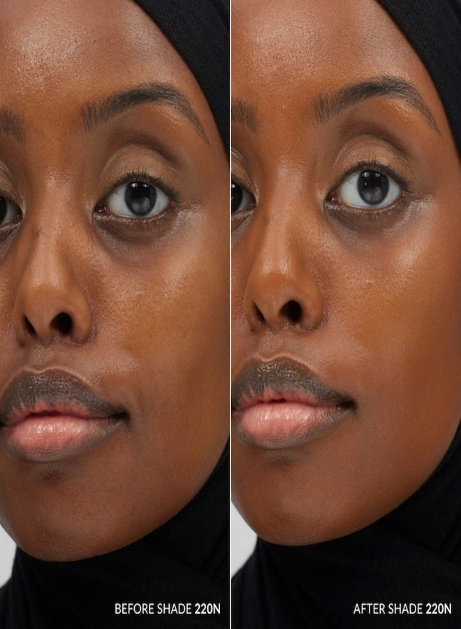 ريفي كريم أساس مرطب للبشرة من ريفي مع حمض الهيالورونيك 220N - لون برونزي بدرجات لونية محايدة | كريم أساس مرطب خفيف الوزن للبشرة 30 مل / 1 أونصة - Image 3