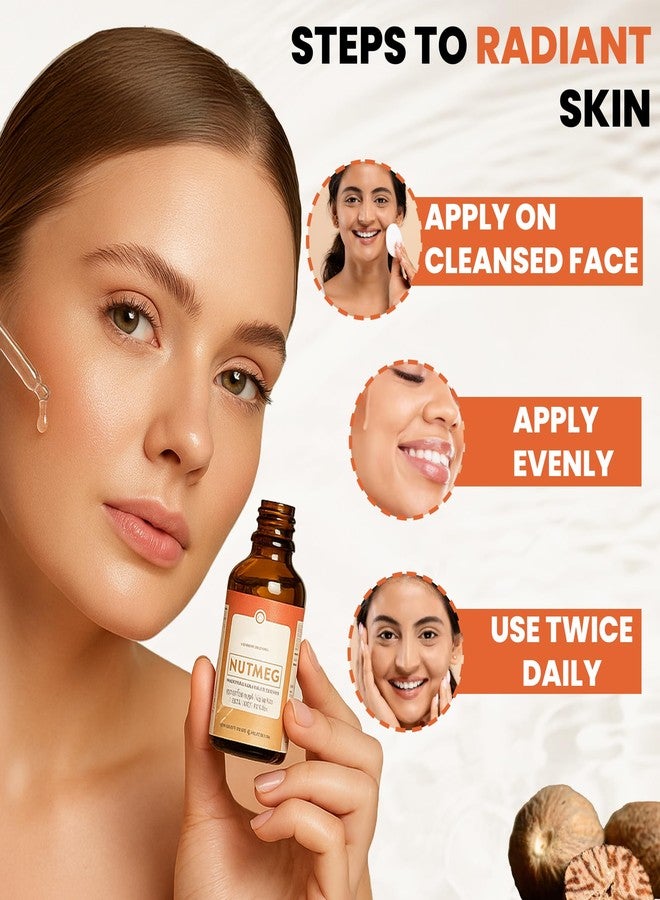 iCUC Nutmeg Skin Rejuvenating Face Serum 30ml - with Licorice Extract & Hyaluronic Acid - Improves Skin Hydration- Supports In Reducing Acne and Scars - Promotes Youthful Skin- For Women & Men - Pack of 1 - Image 4