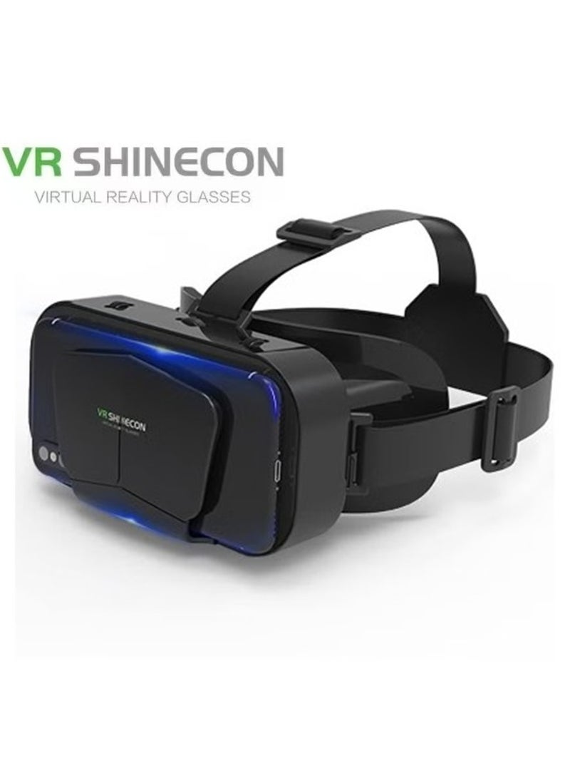VR SHINECON Classic VR Goggles VR SHINECON G10 Virtual Reality VR Headset 3D Glasses VR Goggles for TV, Movies & Video Games, Compatible with iOS & Android Smartphone within 4.7-7.2inch Screen Pupil Distance Adjusting Function IMAX Cinema/360°View/3D Games Lightweight Comfortable Material Ergonomic Design Multi-Angle Cooling Design - Image 1