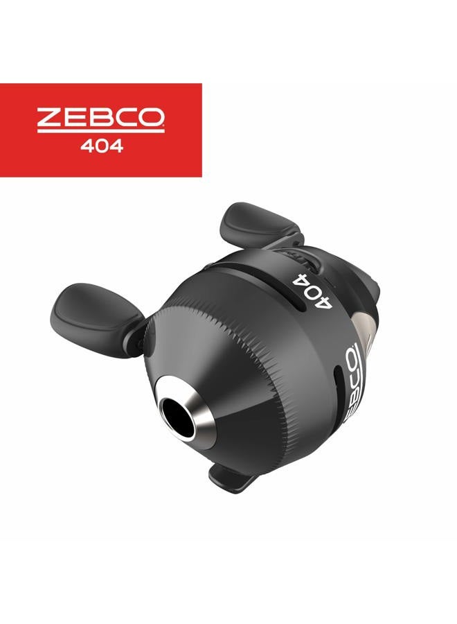 Zebco 404 Spincast Fishing Reel, Size 40 Reel, Right-Hand Retrieve, Built-in Bite Alert, Durable All-Metal Gears, Stainless Steel Pick-up Pin, Pre-Spooled with 15-Pound Zebco Fishing Line, Black - Image 4