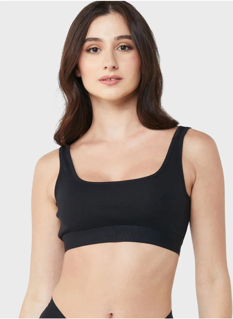 HUGO Ribbed Knitted Bra
