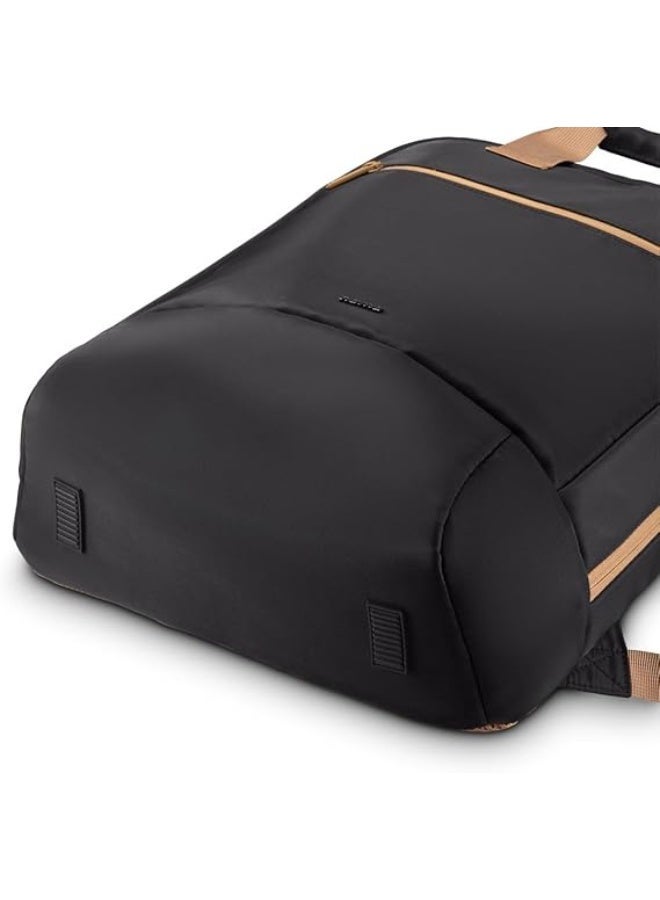 Hama Ultra Lightweight Backpack for Laptop (Laptop Compartment Padded for Laptops up to 16.2 Inches, Laptop Backpack with Front Pocket and Inner Compartment, Ultralight Daypack, Waterproof), Black - Image 2