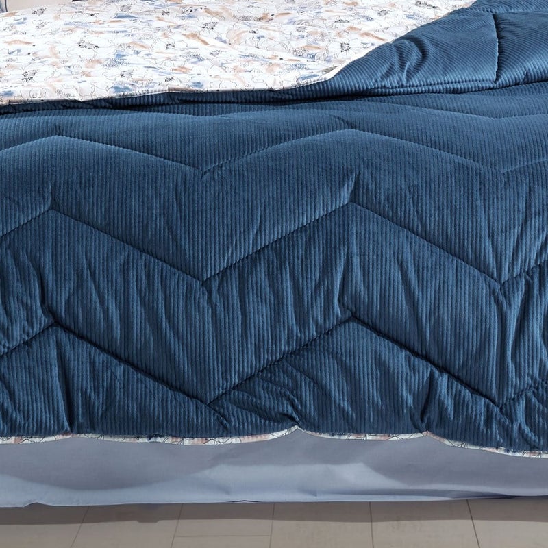 Hobby Comfort Quilt Set – Double Size – Fiesta Blue - Image 2