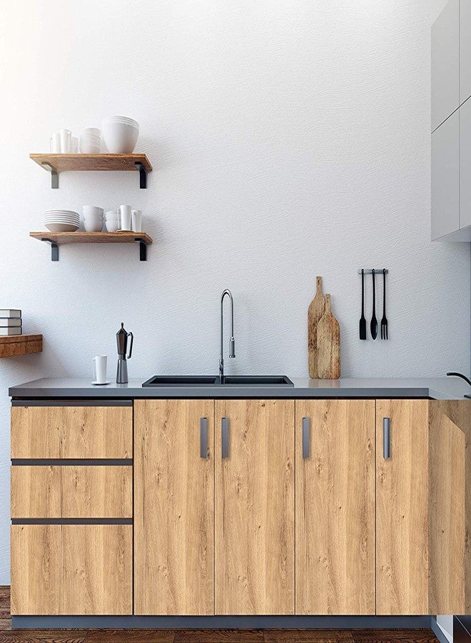 d-c-fix 346-0668-2PKA Decorative Self-Adhsive Film, Ribbeck Oak, 17" x 78" Roll, 2-Pack with Applicator - Image 4