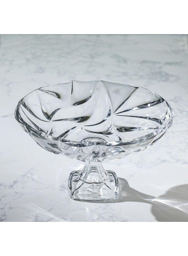 Mondo Bugatti Large Shallow Bowl on Foot 32 cm - Elegant Serveware for Modern Dining, Decorative Bowl for Tabletop, Premium Quality Dinnerware - Image 1