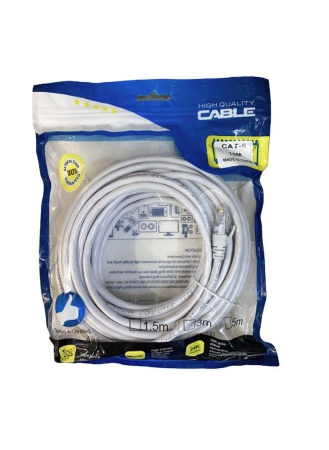 Generic Super Six Kinds Of Finished Computer Network Cable Twisted Pair With Crystal Head Copper Clad Aluminum Gigabit Six Kinds Of Finished Network Cable-Color:30 Meters  - Image 1