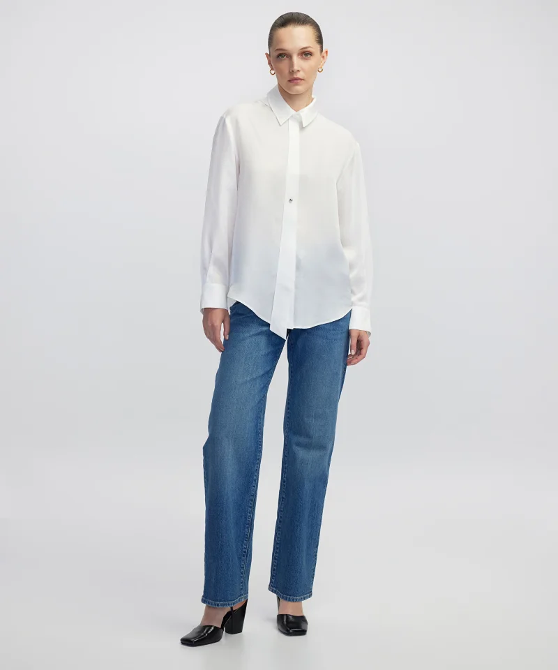 Ipekyol Relaxed Fit Shirt with Metal Buttons