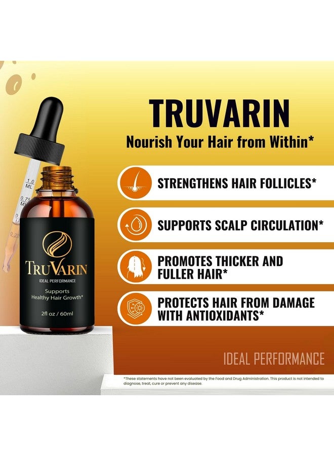 IDEAL PERFORMANCE TruVarin Drops - Official Advanced Formula Supplement - Truvarin to Support Healthy and Beautiful Hair, Natural Liquid Formula for Hair Growth and Healthy Scalp, Premium Tru Varin Reviews (5 Pack) - Image 4