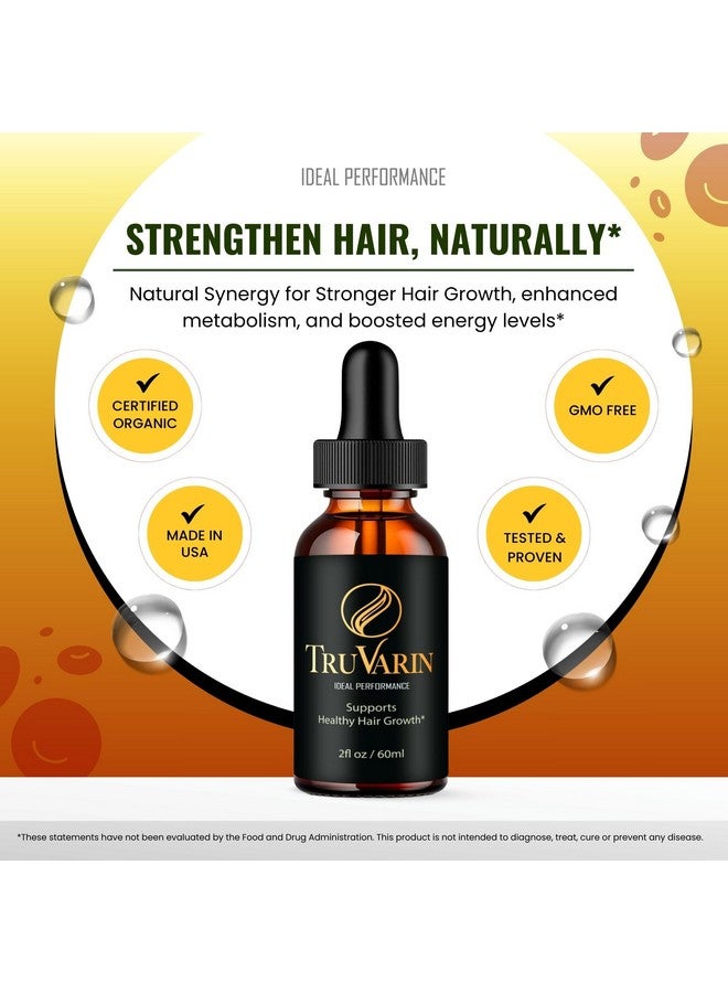 IDEAL PERFORMANCE TruVarin Drops - Official Advanced Formula Supplement - Truvarin to Support Healthy and Beautiful Hair, Natural Liquid Formula for Hair Growth and Healthy Scalp, Premium Tru Varin Reviews (5 Pack) - Image 5