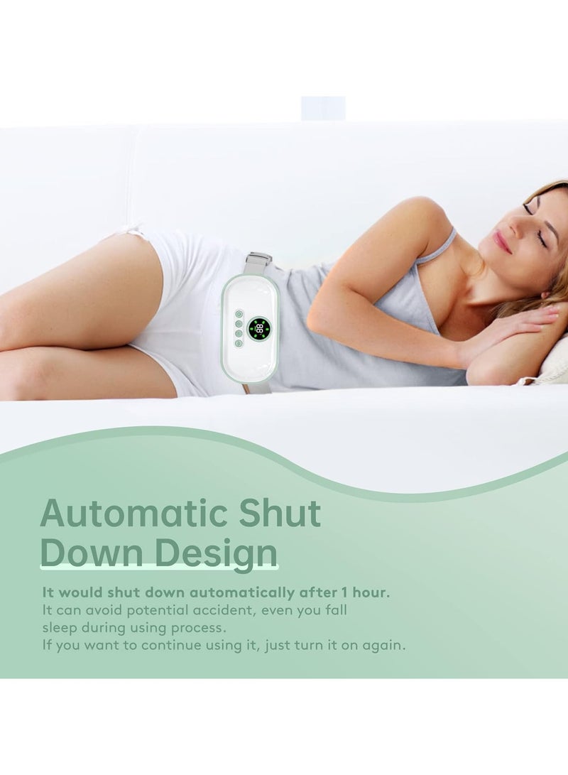 general Portable Wireless Heating Pad, Back Pain Heating Pad with 3 Heating Levels and 4 Massage Modes, Portable Electric Fast Heating Tummy Wrap for Women and Girls - Image 4