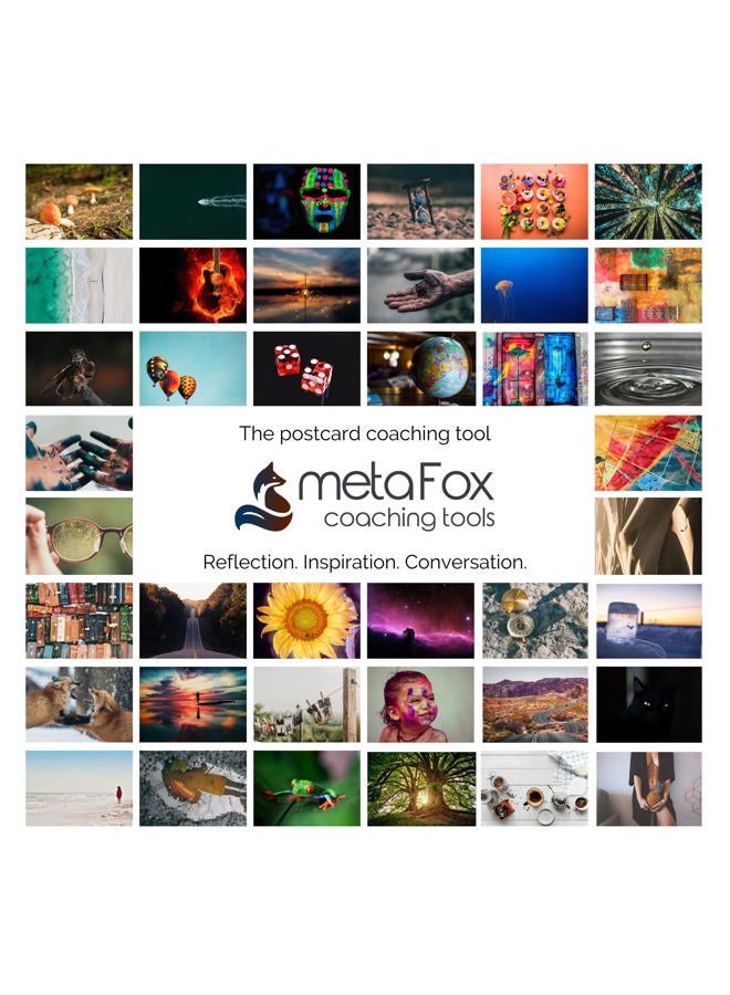 metaFox 52 Inspirational Cards, Positive Affirmations & Motivational Postcards, Picture Cards For Coaching & Therapy, Mindfulness, Original Motivational Deck - Image 1