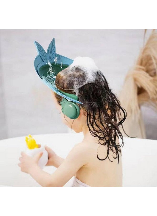 VIHAX VIHAX Baby Shower Cap for Kids, Baby Bath Shampoo Visor Cap Hair Washing Shield Adjustable Silicone Bath Hat for Toddler Girls and Boys  - Image 4