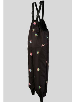 Belkızın Atölyesi Girls' Suspender Stars Pattern Thermal Overalls  - Image 3