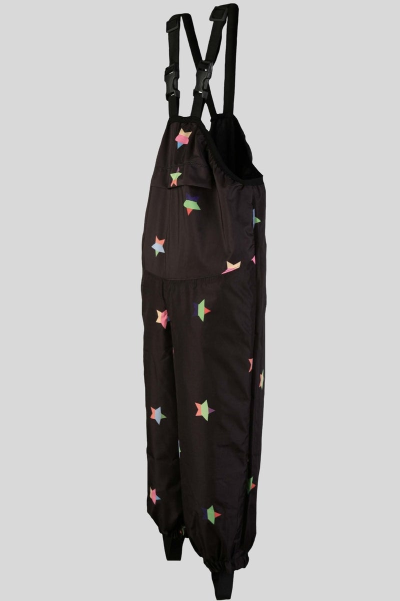 Belkızın Atölyesi Girls' Suspender Stars Pattern Thermal Overalls  - Image 3
