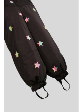 Belkızın Atölyesi Girls' Suspender Stars Pattern Thermal Overalls  - Image 4