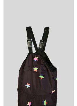 Belkızın Atölyesi Girls' Suspender Stars Pattern Thermal Overalls  - Image 2