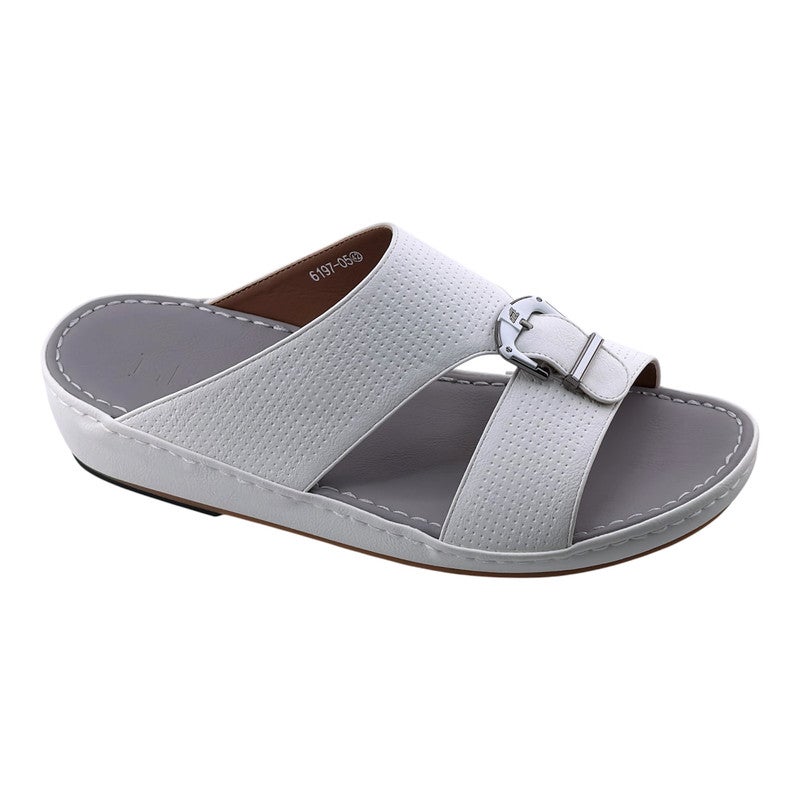 AET A E T Handmade Arabic Sandals For Men | Outdoor Mens Slippers | Genuine PU Leather With Buckle - Image 1