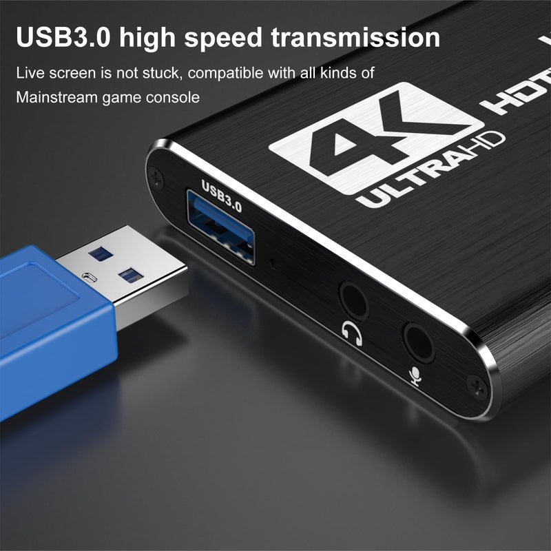 dobestyou 4K Capture Card for Streaming, Recording & Gaming â€“ HDMI Video Capture Device with USB 3.0, 1080p 60fps, Zero Latency for PS5, Xbox, Switch, OBS, PC, Mac â€“ Plug & Play, No Driver Needed - Image 5