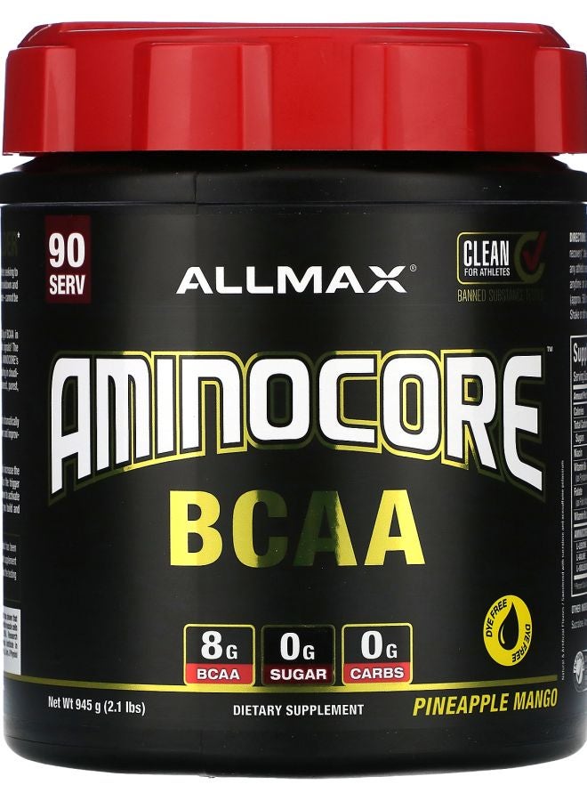 Allmax AMINOCORE™ BCAA Pineapple Mango 2.1 lbs (945 g) - Image 2