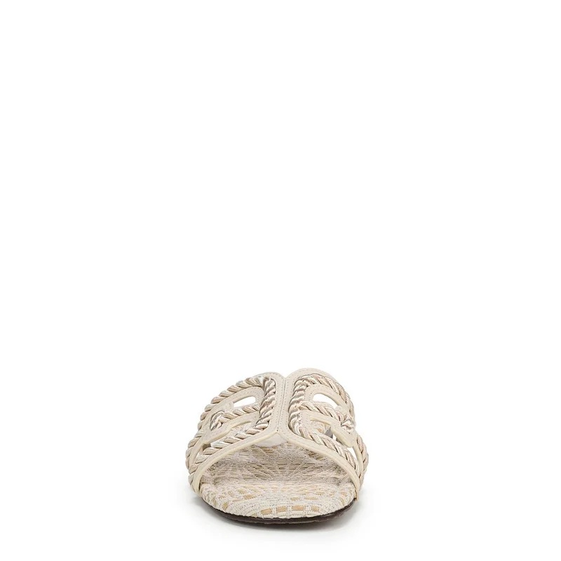 Sam Edelman WHITE Bay Twist Slide Sandal for Women | Best Price UAE