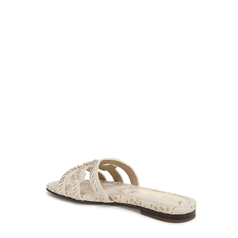 Sam Edelman WHITE Bay Twist Slide Sandal for Women | Best Price UAE