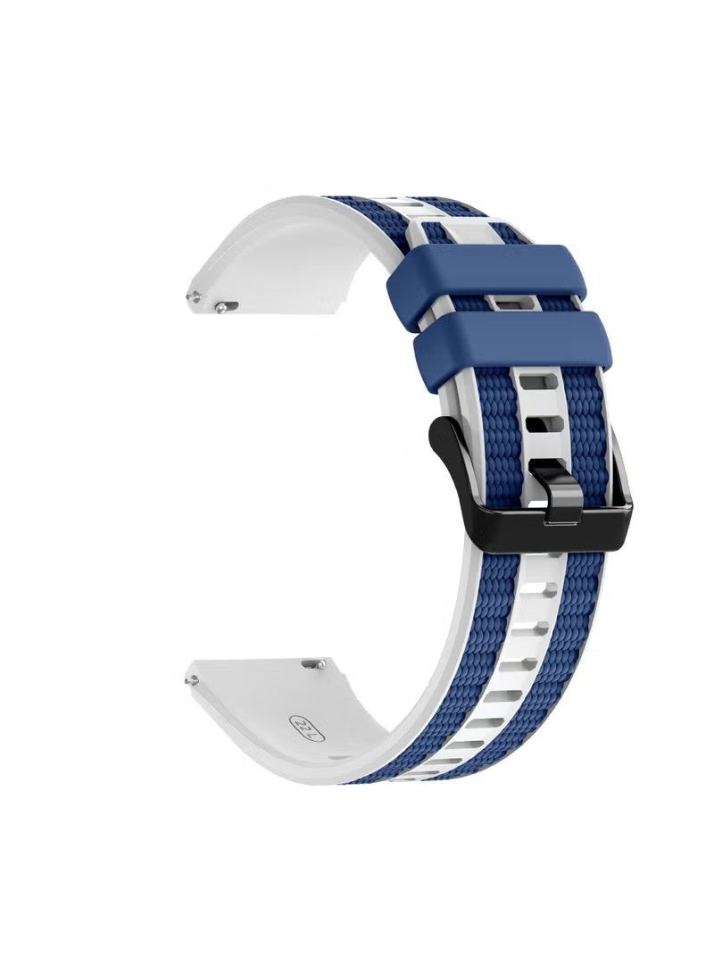 Silicone Two-tone Color Combination Band Applicable to Huawei Watch GT6/GT5/UItimate2/UItimate 46mm, 22mm Classic Soft Replacement Strap Compatible with Huawei Watch GT4/GT4 Pro/GT3/GT3Pro/GT2 46mm Bands - Image 3