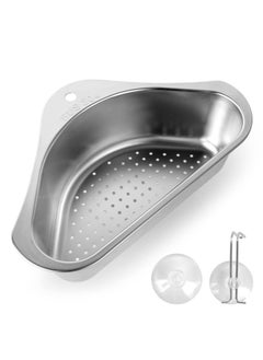 Y&D Stainless Steel Sink Strainer Basket Triangle Sink,Triangle Drainer for Food or Storage Rack  - Image 1