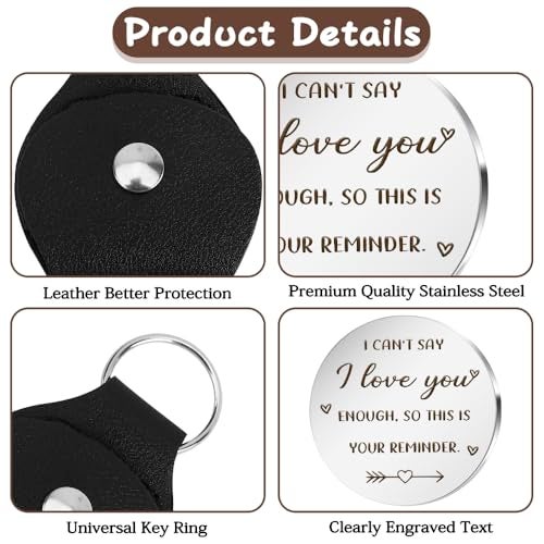 JIOMULIG Anniversary Birthday Gifts for Women Men Long Distance Relationship Gifts Pocket Hug Token I Love You Gifts for Boyfriend Husband Couple Gifts Valentine's Day Gifts for Him - Image 3
