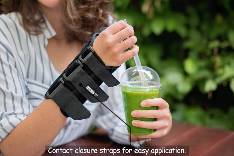 Ossur Formfit Thumb Spica Wrist Brace for DeQuervains Tendonitis Arthritis Gamekeepers Thumb  Features Removable Aluminum Stays Contact Closure Straps  Breathable Material  Right Medium - Image 5