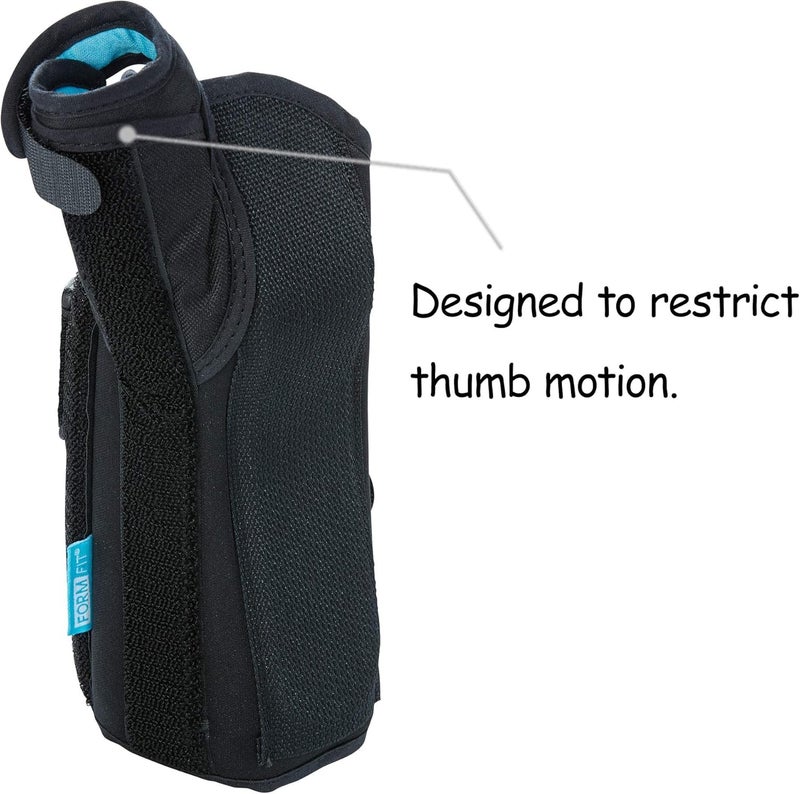 Ossur Formfit Thumb Spica Wrist Brace for DeQuervains Tendonitis Arthritis Gamekeepers Thumb  Features Removable Aluminum Stays Contact Closure Straps  Breathable Material  Right Medium - Image 4