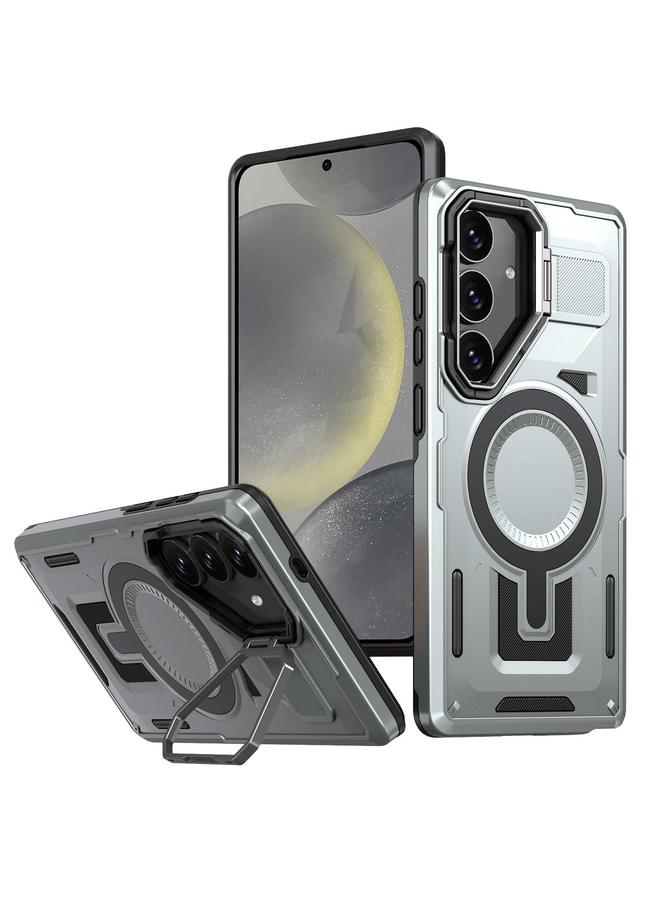 اس-توب جراب لهاتف Samsung Galaxy S24 5G Shield إطار مجوف حامل جراب هاتف MagSafe - Image 1