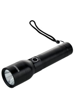 SONASHI Rechargeable LED Torch with 8000mAh Battery  Hyper Bright LED Light with 2KM Long Range Coverage  Type CPower Bank Charging Function with 135 Hours of Continuous Working  Flash Light SLT-386  - Image 1