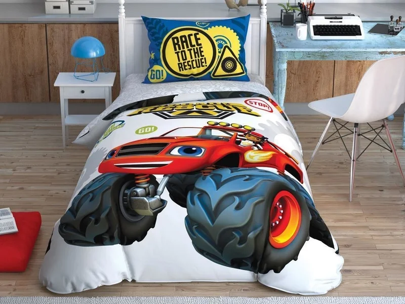 TA Tac Licensed Duvet Cover Set Single Blaze Road Rescue