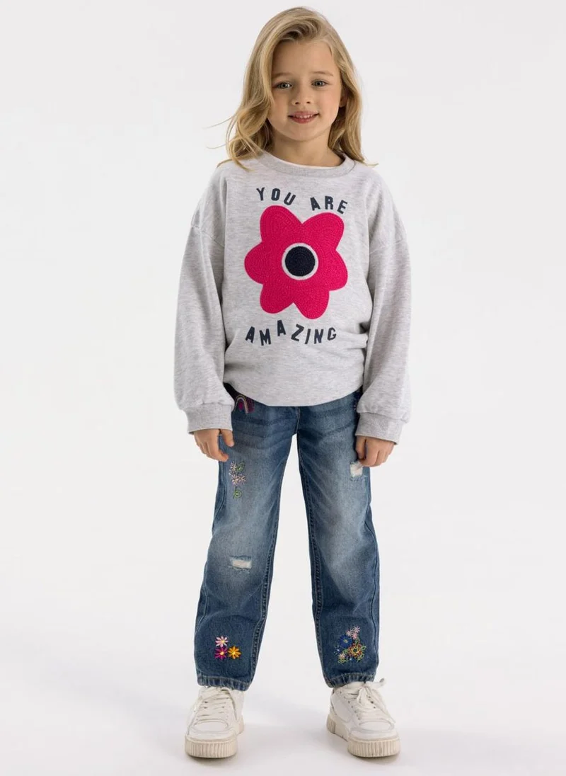 مينوتي Kids Girls Fleece Crew With Print