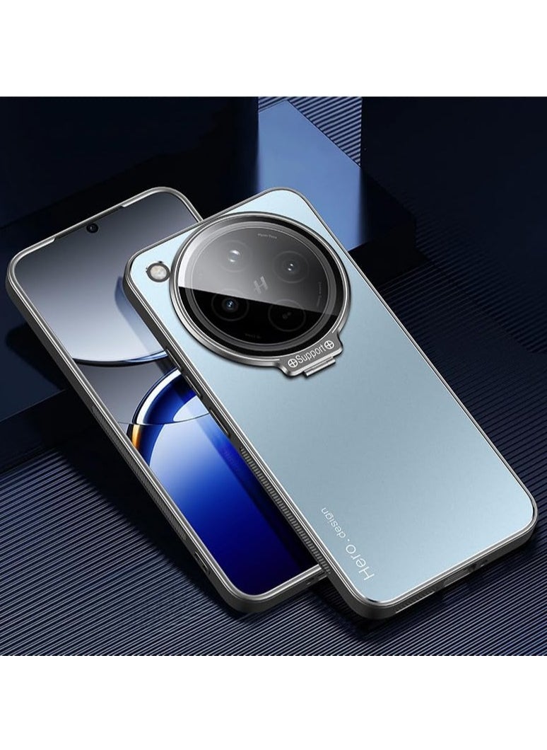 جنرال - غطاء صقيل متوافق مع هاتف Oppo Find X8 Pro، مع حامل عدسة مخفي وحماية مزدوجة للشاشة والعدسة، يوفر غطاء Oppo Find X8 Pro حماية ضد الاهتزازات والسقوط. - Image 1
