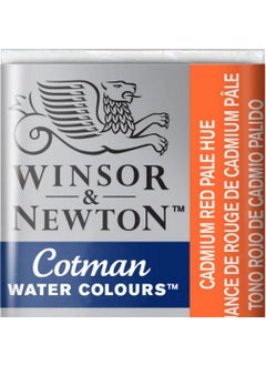 Winsor Newton Cotman Half Tablet Watercolor Cadmium Red Pale Hue 