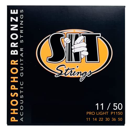 SIT Strings Phosphor Bronze Acoustic Guitar Strings (S.I.T.), Pro Light 11-50, P1150 - Image 1
