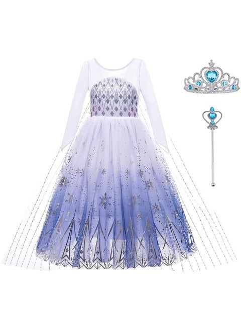 GGEROU Elsa Dress for Girls Princess Costume Frozen Princess Birthday Party  Dress Up | Best Price UAE | Dubai, Abu Dhabi