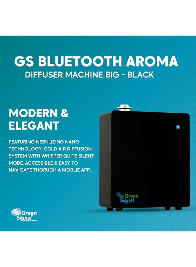 Green Signal Bluetooth Aroma Diffuser - Stylish, Versatile, Long-Lasting Aromatherapy Big (black)  - Image 4