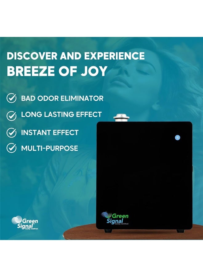 Green Signal Bluetooth Aroma Diffuser - Stylish, Versatile, Long-Lasting Aromatherapy Big (black)  - Image 5