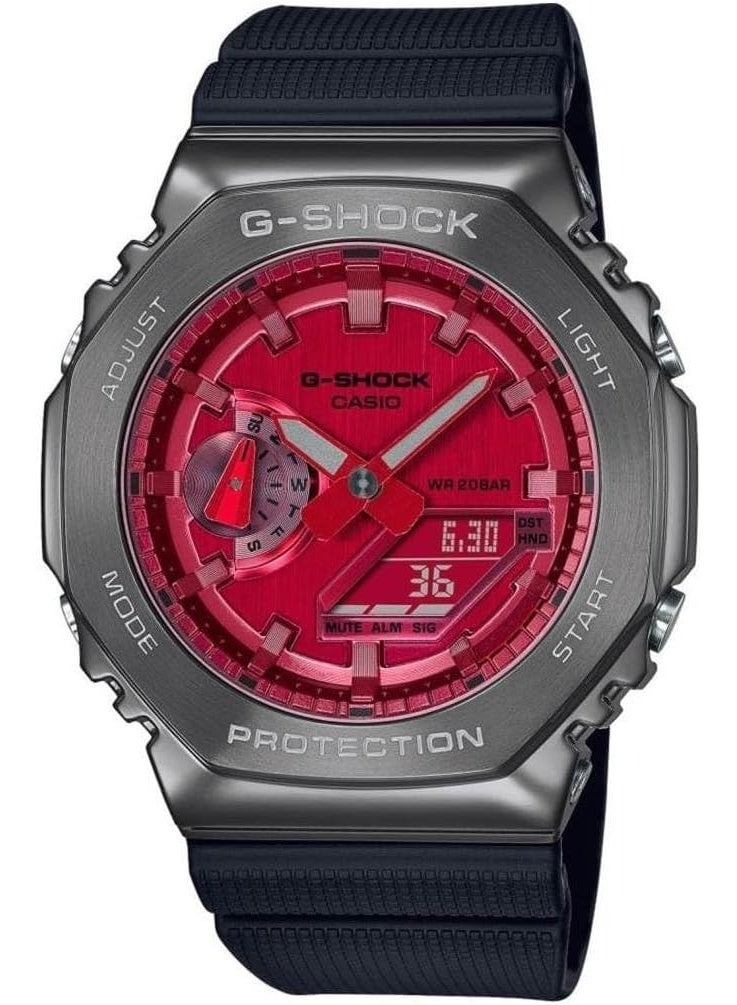 جي شوك ساعة رجال ج-شوك بقرص تناظري ورقمي من الراتنج GM-2100B-4ADR - Image 1